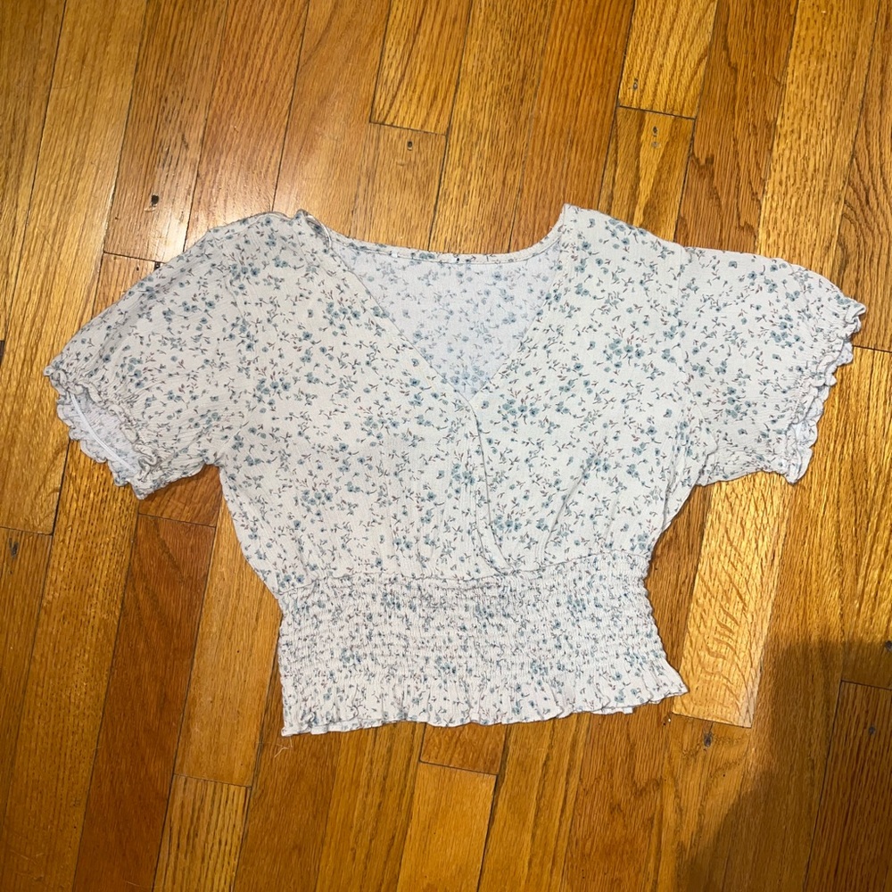 Floral Ruffled Croptop | Size S